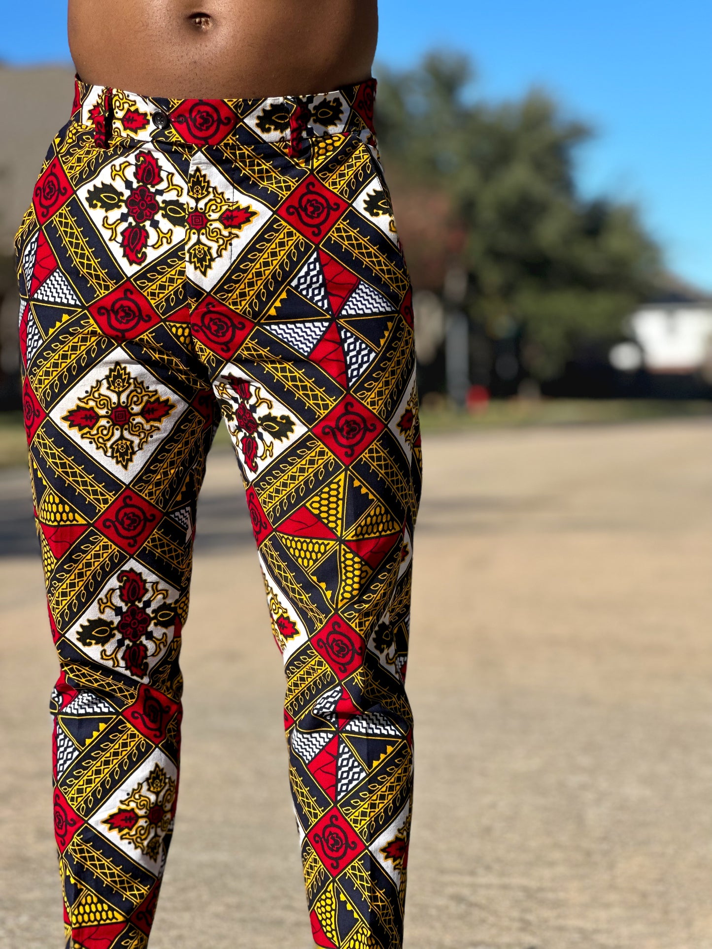 Fitted Ankara Pants